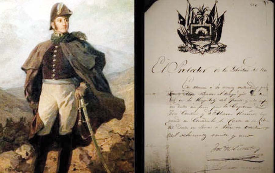 Manuscritor firmado por el libertador del Perú, José de San Martín Manuscritor firmado por el libertador del Perú, José de San Martín