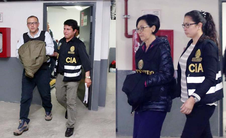 Prisión preventiva contra Pier Figari y Ana Herz de Vega