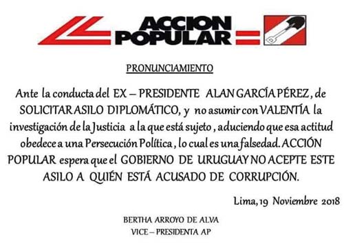 Pronunciamiento Accion Popular