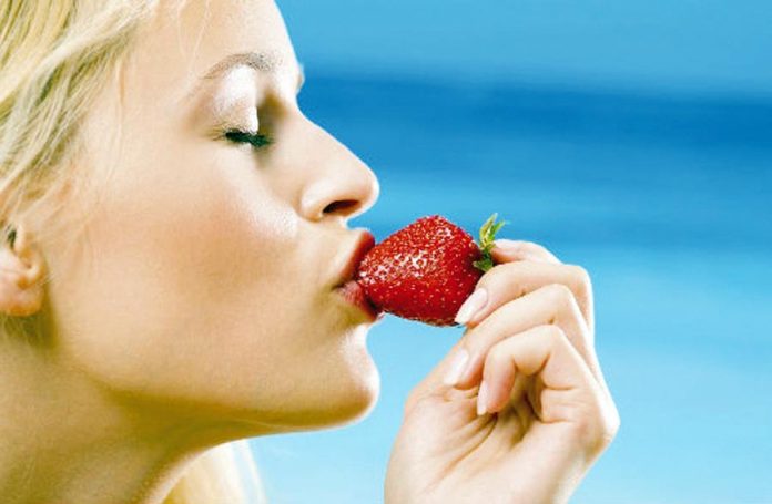 Comer fresas