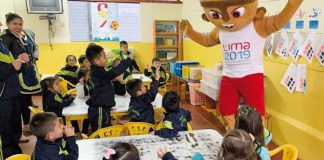 Niños del Inabif disfrutaron visita de mascota de Panamericanos