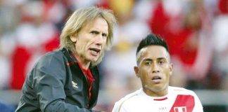 Ricardo Gareca y Christian Cueva