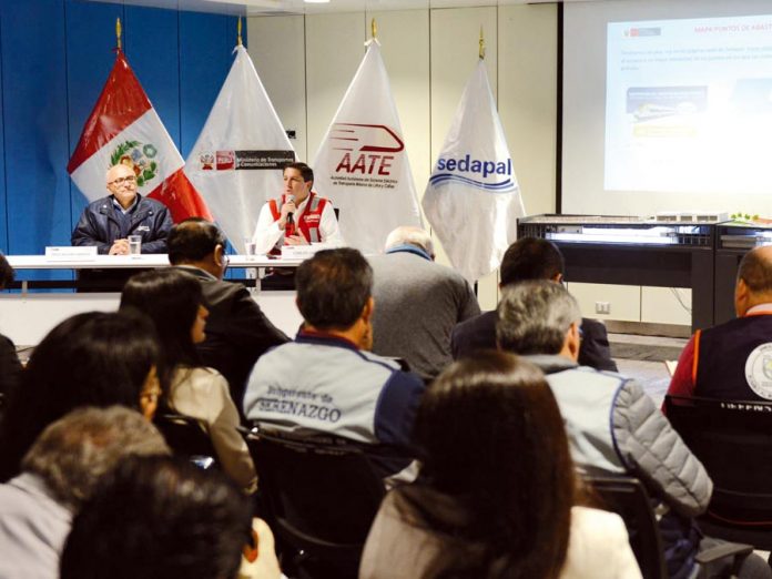 Sedapal y la Autoridad Autónoma del Sistema Eléctrico de Transporte Masivo de Lima y Callao