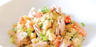 Ensalada de quinua con atún