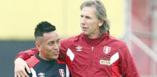 Ricardo Gareca y Christian Cueva