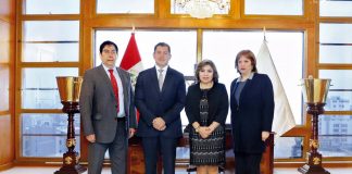Fiscal de la Nación, Zoraida Ávalos Rivera, el alcalde de Surco, Jean Pierre Combe Portocarrero