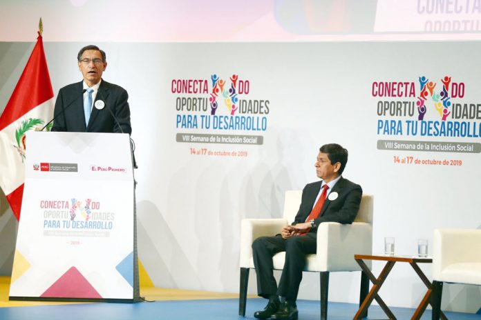 Vlll Semana de la Inclusión Social, el presidente de la República Martín Vizcarra