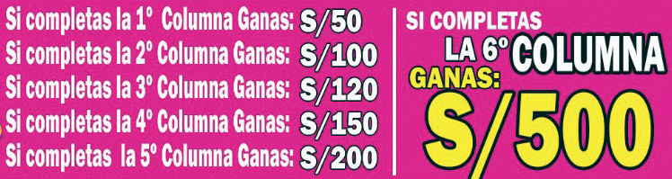 Premios Columnas EL BINGO REGALÓN