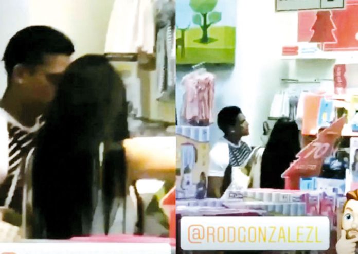 Christian Domínguez y Pamela Franco de compras