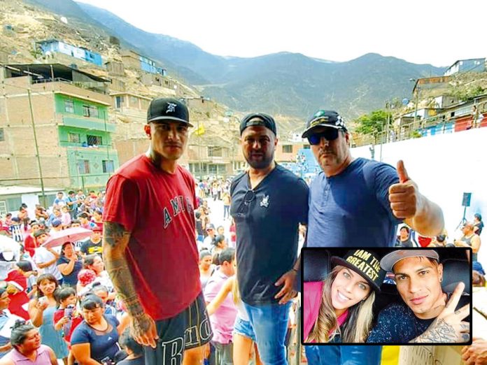 Paolo Guerrero y Alondra García Miró organizaron una chocolatada