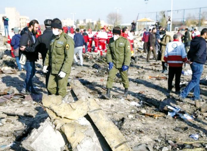 Avión ucraniano que se estrelló