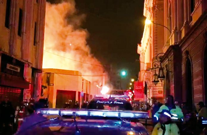 Incendio en el Cercado de Lima