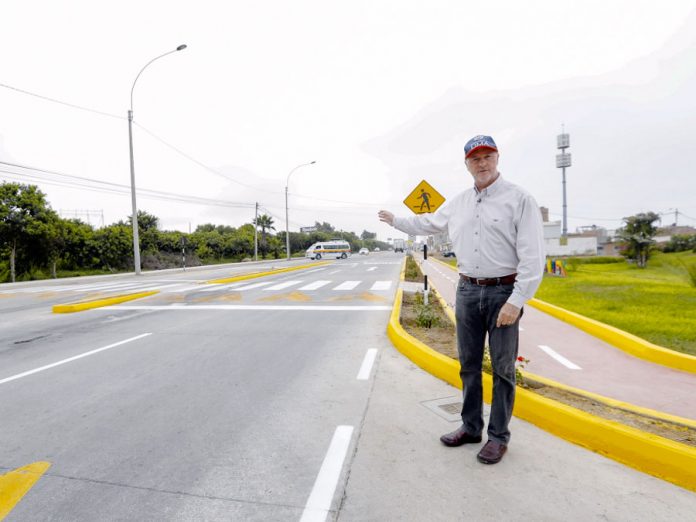 Jorge Muñoz, entregó el rehabilitado tramo 4 de la antigua Panamericana Sur
