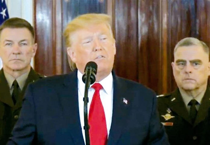 Presidente Trump afirma no hubo bajas americanas