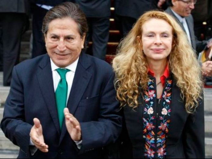 Expresidente Alejandro Toledo y su esposa, Eliane Karp