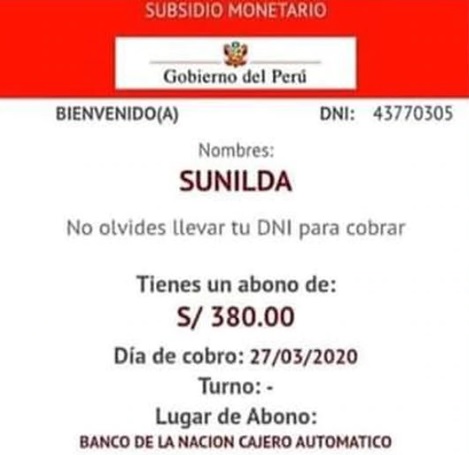 Sunilda Calcina Gutiérrez, esposa del regidor