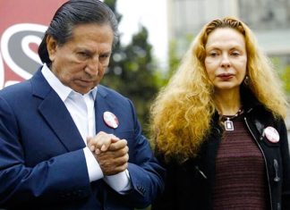 Alejandro Toledo y su esposa, Eliane Karp