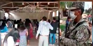 Religiosos detenidos en capilla