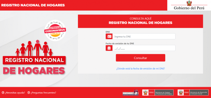 Registro Nacional de Hogares