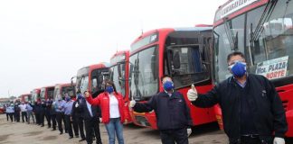ATU entrega mascarillas a conductores de transporte público
