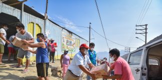 Familias vulnerables de SJL reciben donación de productos de primera necesidad