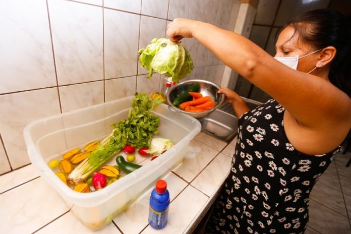 desinfectar los alimentos