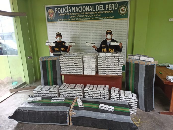 Incautan contrabando de cigarrillos en Ica