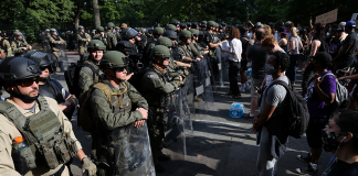 Efectivos que resguardaron protestas en EE.UU. dieron positivo a coronavirus Efectivos que resguardaron protestas en EE.UU. dieron positivo a coronavirus
