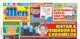 Portada impresa – Diario El Men (22/06/2020)