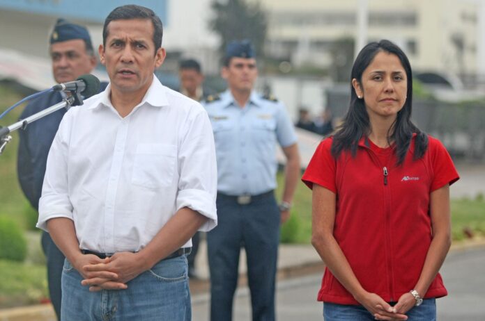 Ollanta Humala y su esposa Nadine Heredia