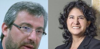 Piero Alessandro Corvetto Salinas, jefe de la Oficina Nacional de Procesos Electorales (ONPE) y Carmen Milagros Velarde Koechlin como jefa del Registro Nacional de Identificación y Estado Civil (Reniec).