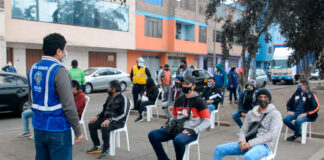 Municipalidad de Comas realiza pruebas Covid-19 a mototaxistas