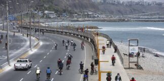 Ciclistas y peatones colmaron la Costa Verde Costa Verde