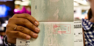 Sellado del pasaporte