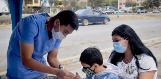 Campaña de vacunación contra la difteria en el Callao