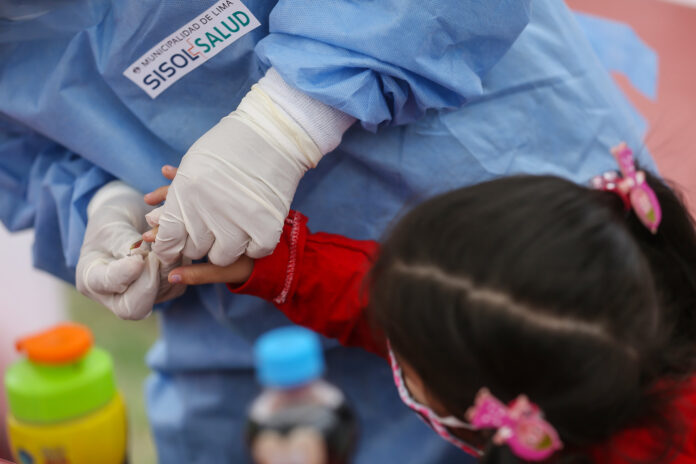 Realizan descarte de anemia en niños de San Miguel Realizan descarte de anemia en niños de San Miguel
