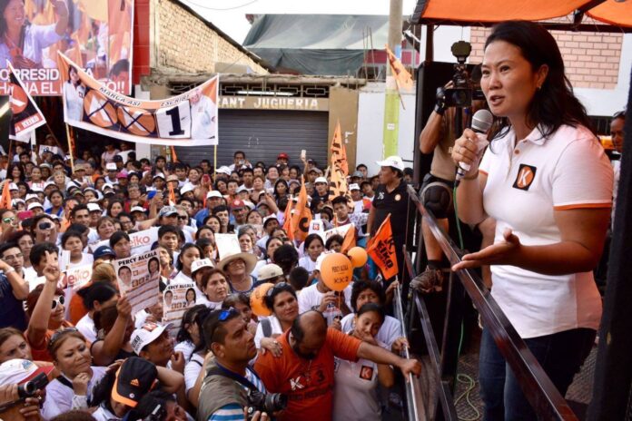 Candidata presidencial de Fuerza Popular, Keiko Fujimori