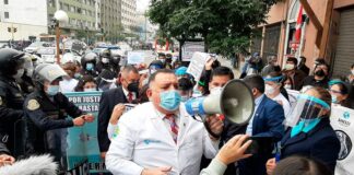 huelga de la Federación Médica del Perú