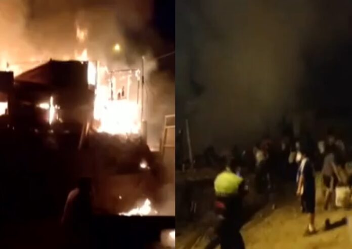 Salvaje incendió casa de su expareja porque lo rechazó