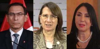 expresidente Martín Vizcarra y las exministras Pilar Mazzetti y Elizabeth Astete