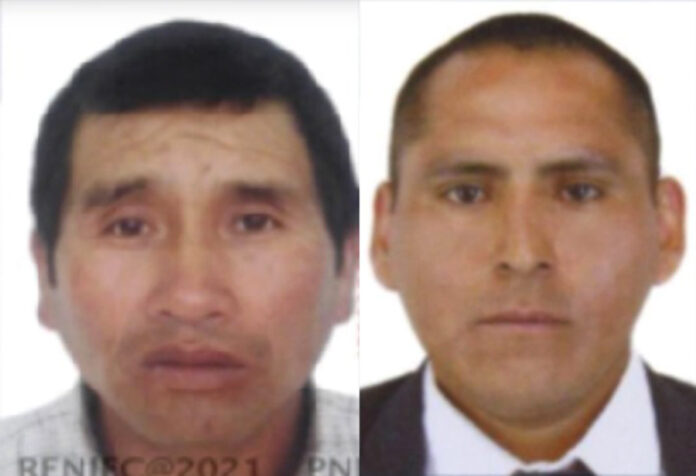 Adán Maldonado Aguilar y Alberto Ccanto Balvín, buscados por la justicia