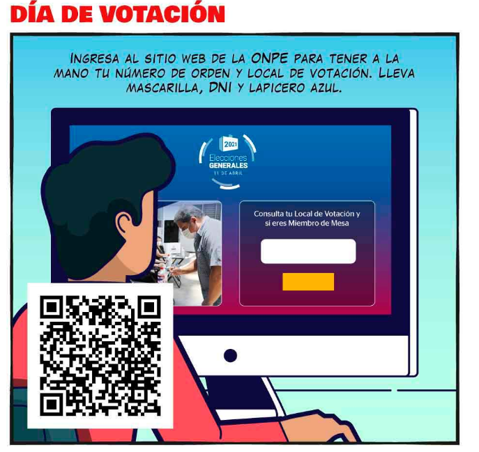 mesa de votación