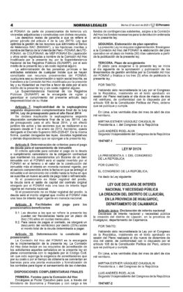 Ley 31173 Texto Fonavi