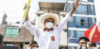 Candidato presidencial de Perú Libre, Pedro Castillo