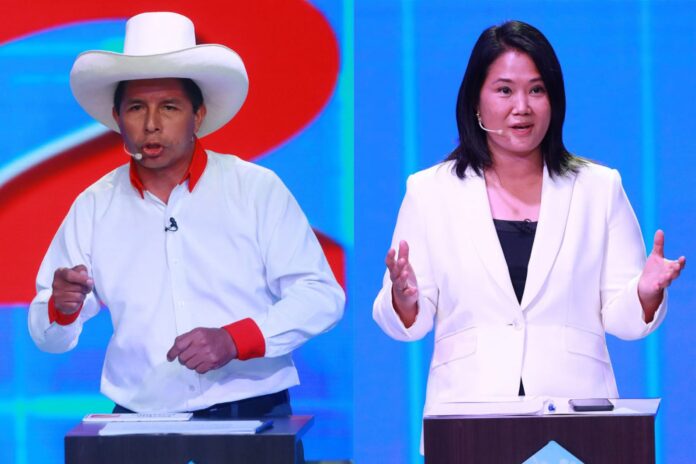 Pedro Castillo y Keiko Fujimori