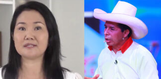 Keiko Fujimori y Pedro Castillo