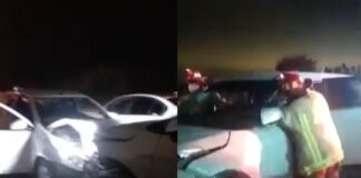 Triple choque provocó conductor que venía a velocidad dejando 9 heridos