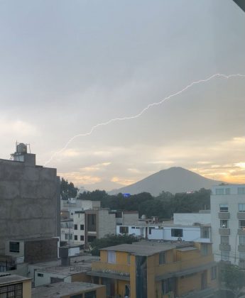 Rayos y truenos en Lima y callao