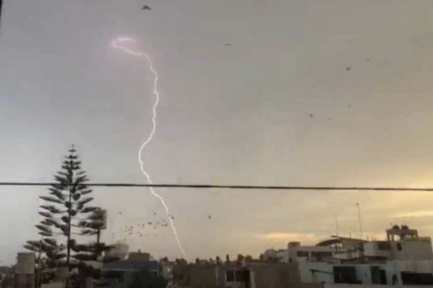 Rayos y truenos en Lima y callao