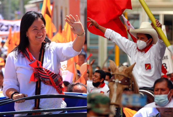 Pedro Castillo y Keiko Fujimori